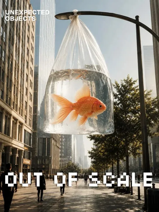 GPT Image 2.5 sample: goldfish in a plastic bag