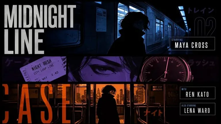 MiniMax H3 sample: Midnight Line title sequence